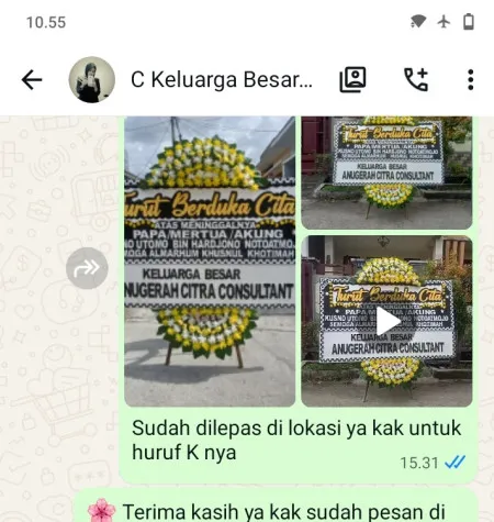 Pengiriman Papan Bunga Duka Bekasi Utara